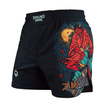 GROUNDGAME ashi garami FIGHTSHORTS - BLACK